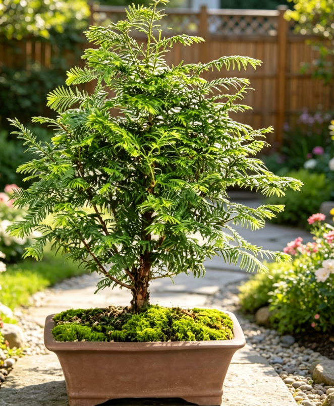 Bonsai Live Dawn Redwood Bonsai Tree, Outdoor - Medium, 3 Year Old, 14 to 20 Inches Tall - Includes Decorative Ceramic Bonsai Pot - Image 2
